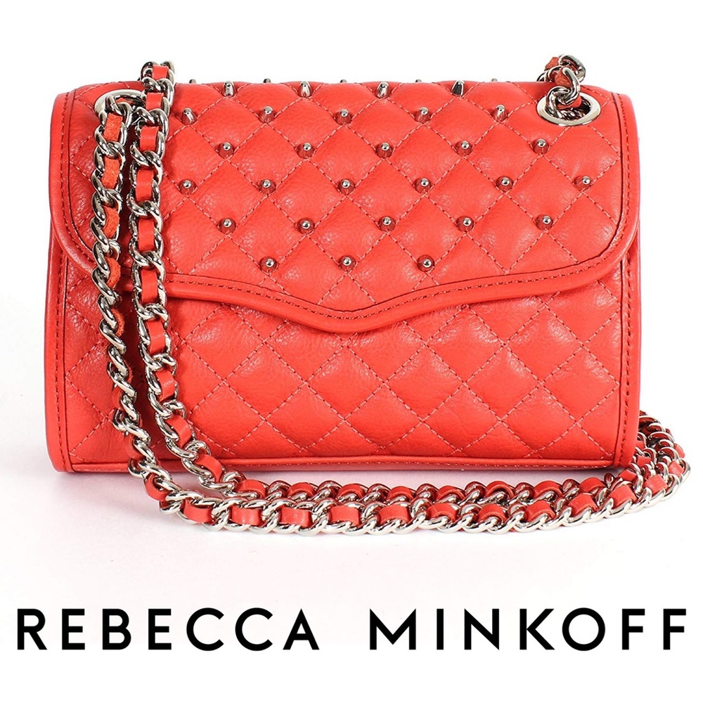Rebecca Minkoff Quilted Affair Coral Shoulder Bag